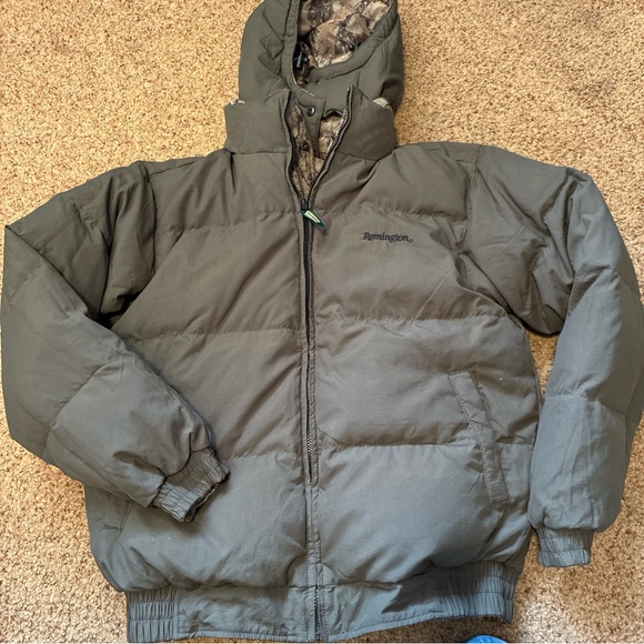Remington Green Outdoor down  Jacket reversible - Picture 10 of 10